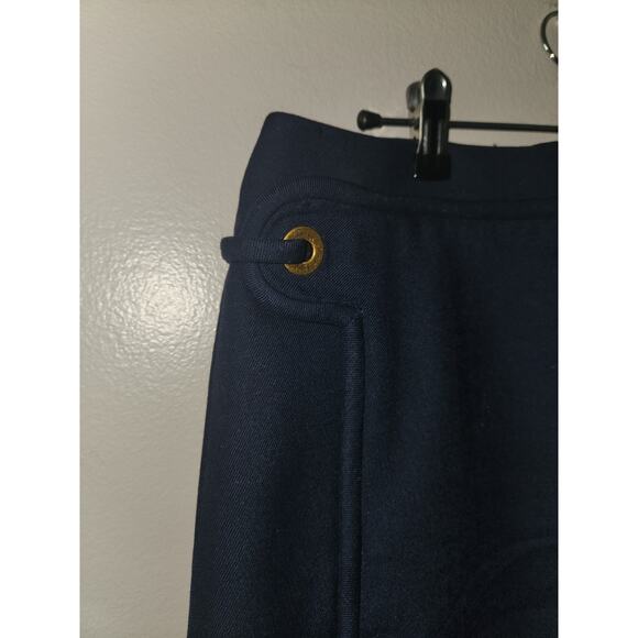 Tory Burch jane wool blend skirt navy blue 8 - Picture 3 of 3